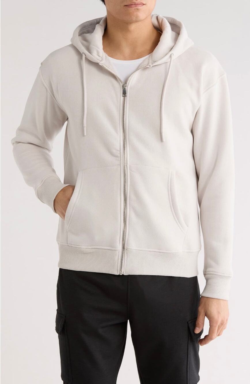 DENIM AND FLOWER Men's Relaxed Fit Full Zip Hoodie S
